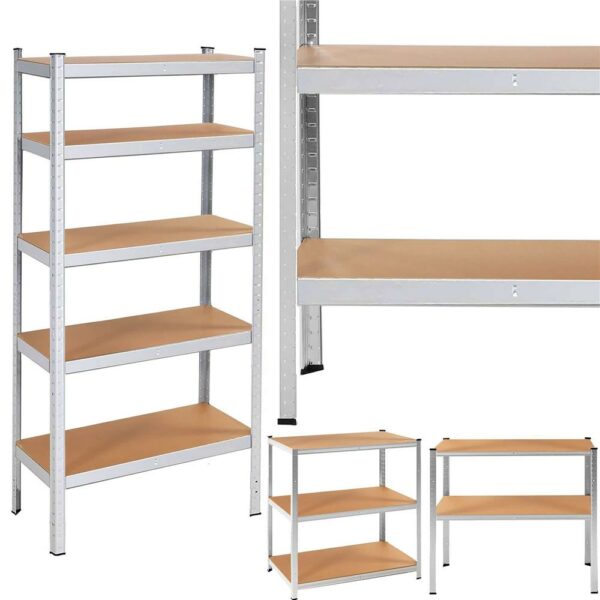 Moduláris fém keretes polc tároláshoz, 5 polc, 205x120x45cm, maximum terhelhetőség 1000kg - Image 16
