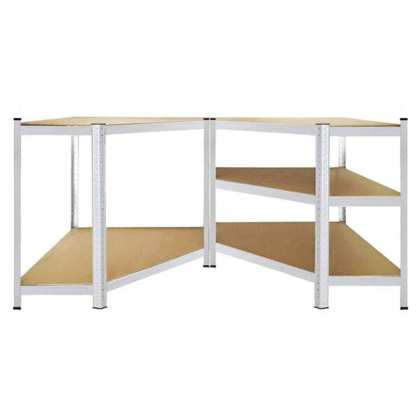 Sarokpolc moduláris fém kerettel tároláshoz, 5 polc, 180x90x40cm, terhelés 875kg - Image 18