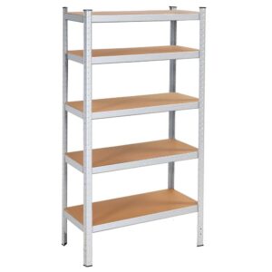 Raft cadru metalic modular pentru depozitare, 5 polite, 180x100x60cm, sarcina 1000kg