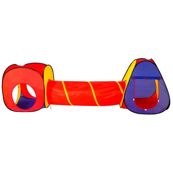 Loc de joaca 3 in 1 pentru copii, multifunctional, casuta, tunel si cort, 280x74x90cm, multicolor - Image 2