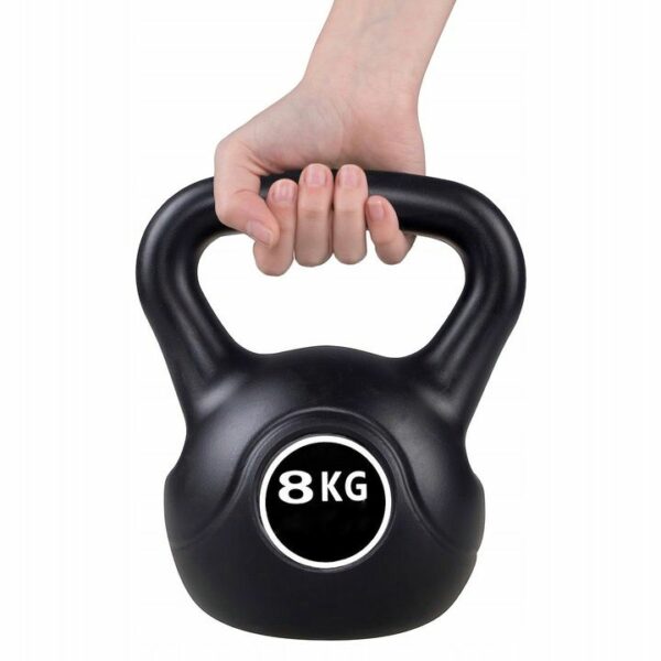 Kettlebell súlyzó 8kg fekete - Image 2