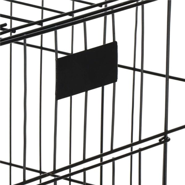 RESIGILAT: Cusca pentru animale, 2 usi, Pliabila din metal, L, Negru, 60x50x42 cm - Image 6