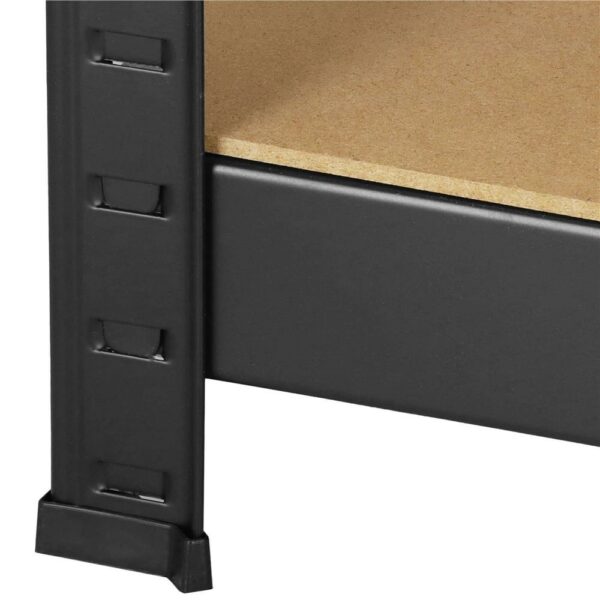 Raft cadru metalic modular pentru depozitare, 5 polite, 180x90x40cm, sarcina 825kg - Image 6