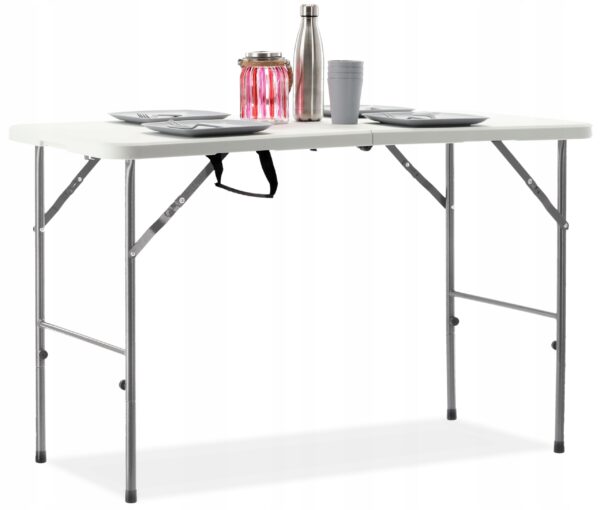 RESIGILAT: Masa dreptunghiulara pliabila multifunctionala, 120x75x60cm, alba - Image 9