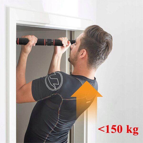 Ajtókeretbe illeszthető húzódzkodó rúd, acélból, hossza 64-100 cm - Image 7