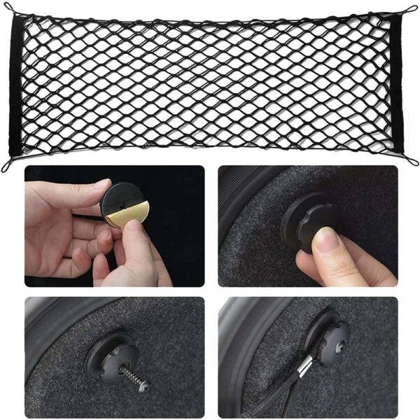 Plasa pentru separare sau fixare in portbagaj, cu sistem complet montare, 150x60cm - Image 9