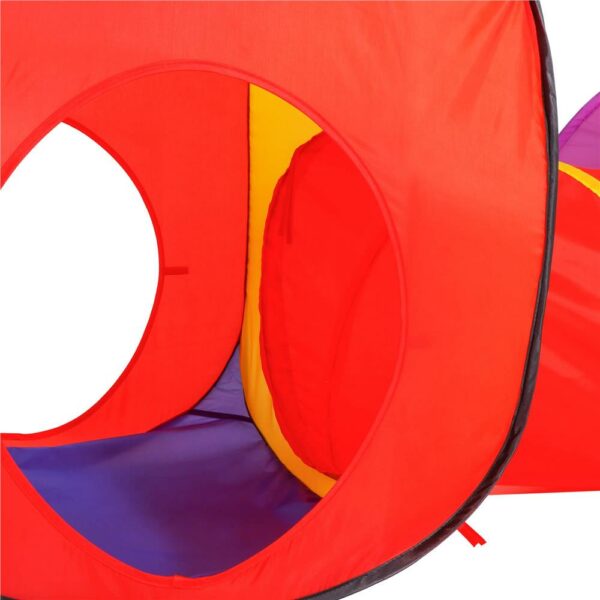 Loc de joaca 3 in 1 pentru copii, multifunctional, casuta, tunel si cort, 280x74x90cm, multicolor - Image 7
