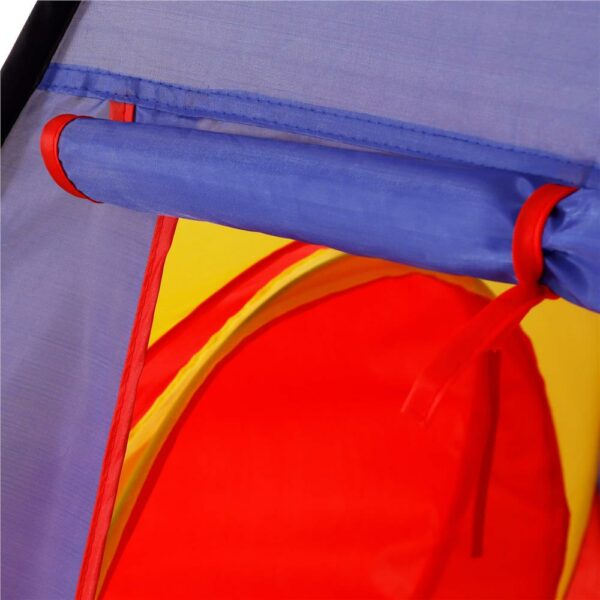 Loc de joaca 3 in 1 pentru copii, multifunctional, casuta, tunel si cort, 280x74x90cm, multicolor - Image 8
