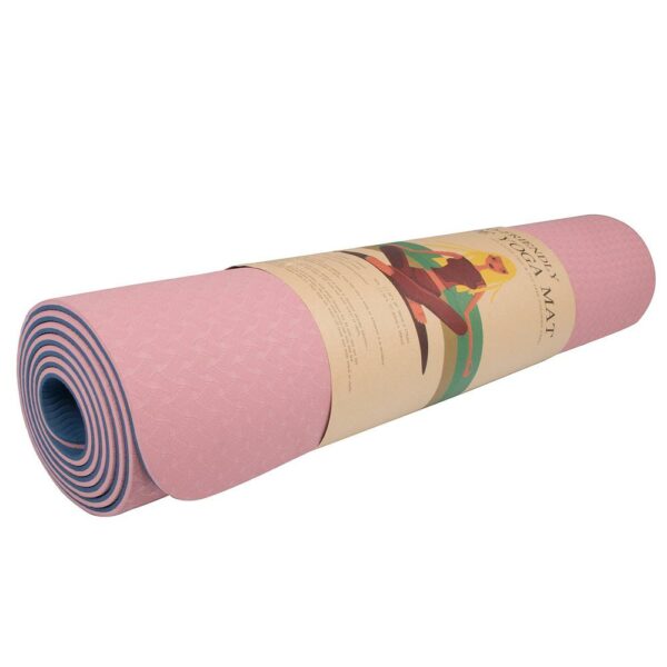 Saltea pentru antrenament, yoga, fitness, aerobic, pilates, exercitii la sol, 183x61cm, roz - Image 3