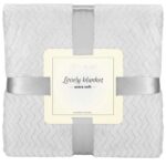 Bolyhos takaró 2 személyes, kétoldalas, texturált, 200x220cm, szürke