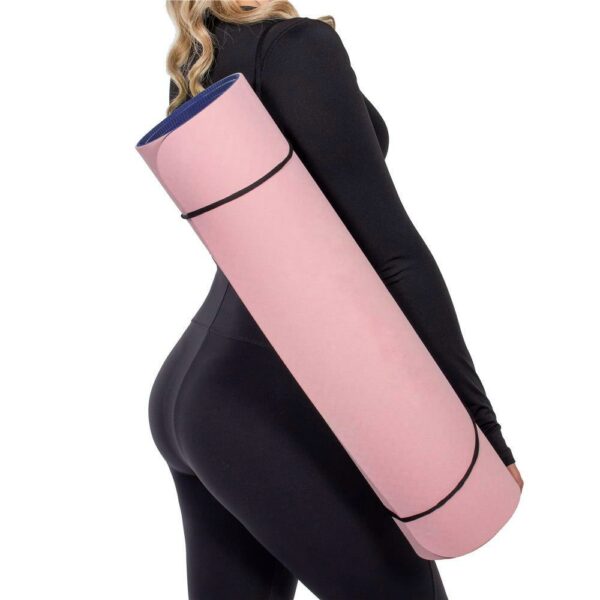 Saltea pentru antrenament, yoga, fitness, aerobic, pilates, exercitii la sol, 183x61cm, roz - Image 15