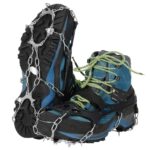 Jégcsúszásgátló hágóvasak 8 foggal túrázáshoz, acélból, 2 darabos készlet, L méret (41–45)