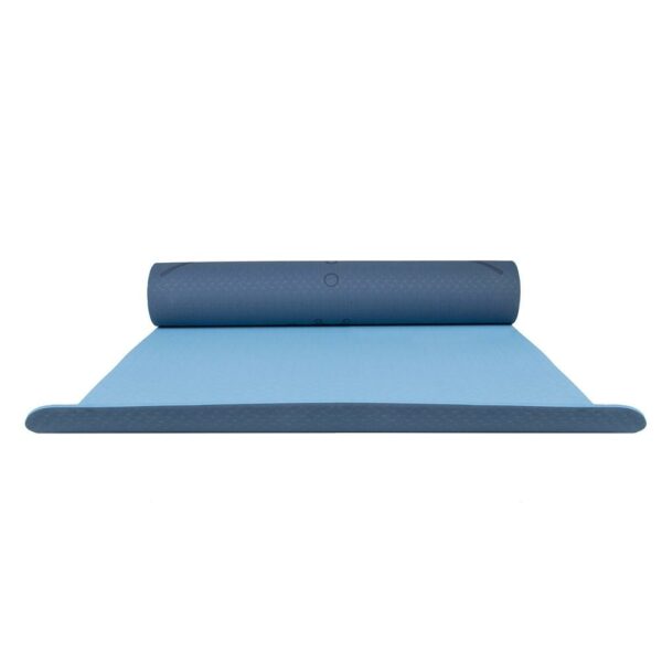 Saltea pentru antrenament, yoga, fitness, aerobic, pilates, exercitii la sol, 183x61cm, albastru - Image 16