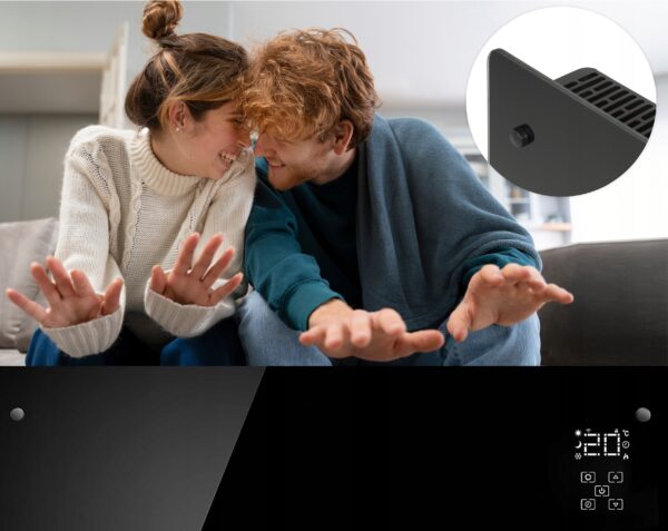 Üveg fűtőpanel, 2500W, 3 fokozatú, termosztáttal, időzítővel, LED kijelzővel, WiFi - Image 9