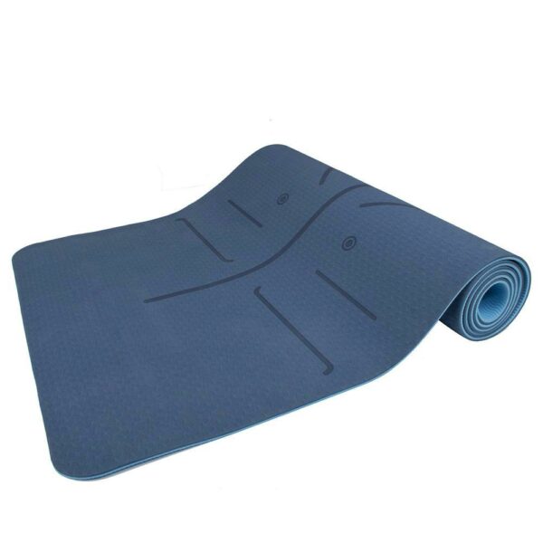 Saltea pentru antrenament, yoga, fitness, aerobic, pilates, exercitii la sol, 183x61cm, albastru - Image 17