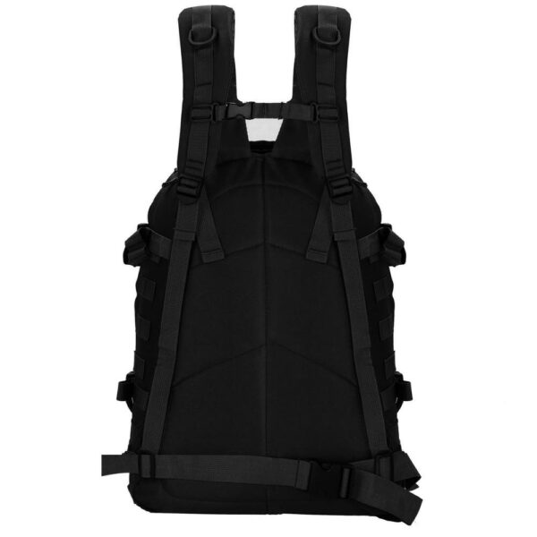 Rucsac militar pentru drumetie, impermeabil, compartimentat, 35L, negru - Image 12