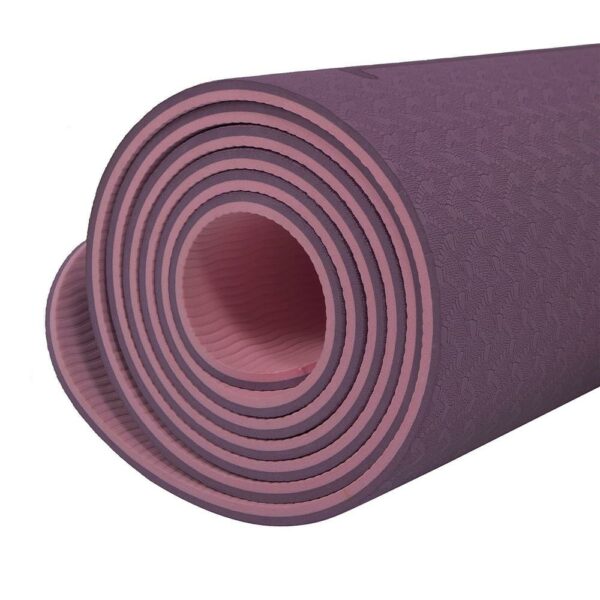 Saltea pentru antrenament, yoga, fitness, aerobic, pilates, exercitii la sol, 183x61cm, violet - Image 13
