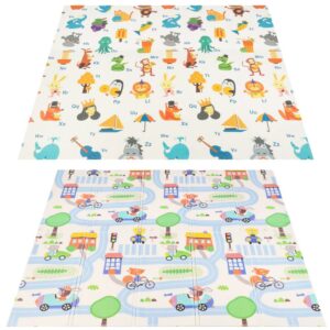 Covor pentru copii, din spuma moale XPE, non-alergic, 179×197 cm, multicolor
