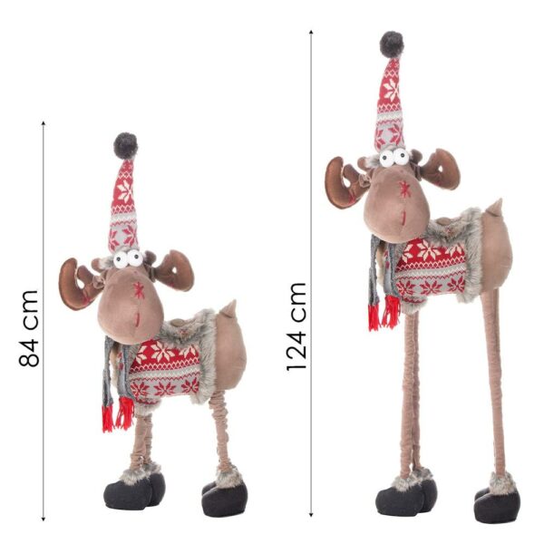 Karácsonyi figura, Rénszarvas, teleszkópos lábakkal, kihúzható magassággal 84-124cm - Image 14
