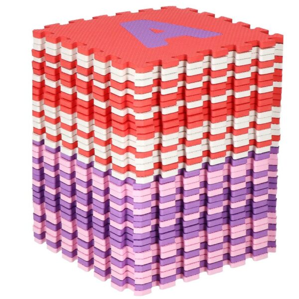 Habszivacs matrac gyerekeknek, szám és betű puzzle típusú, 36 db, 175×175 cm, tarka - Image 13
