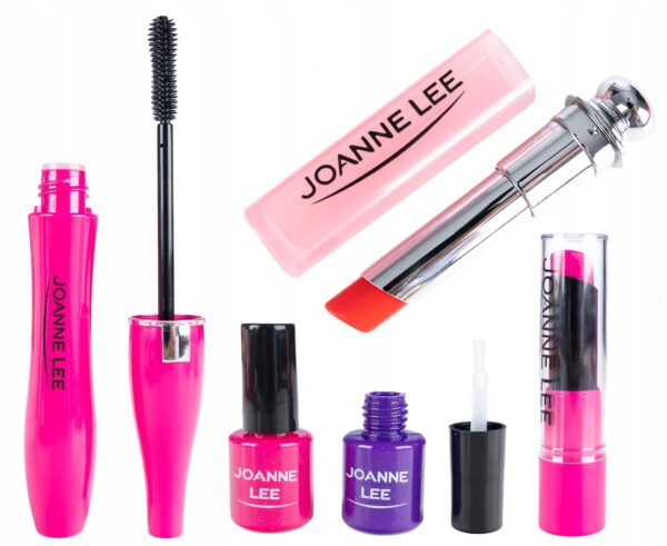 Trusa de machiaj pentru fetite, geanta cu 22 de accesorii cosmetice, fara lichide sau substante chimice, roz - Image 15