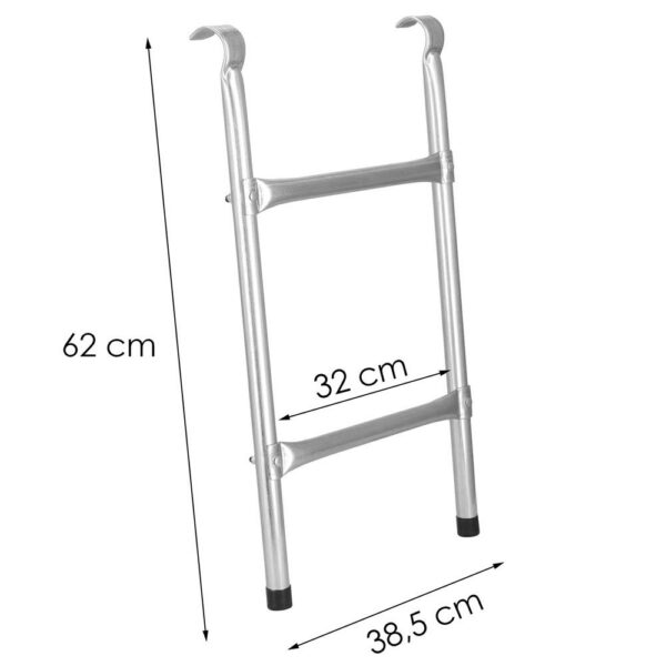 Scara universala din otel pentru trambuline, 2 trepte, 62cm - Image 13