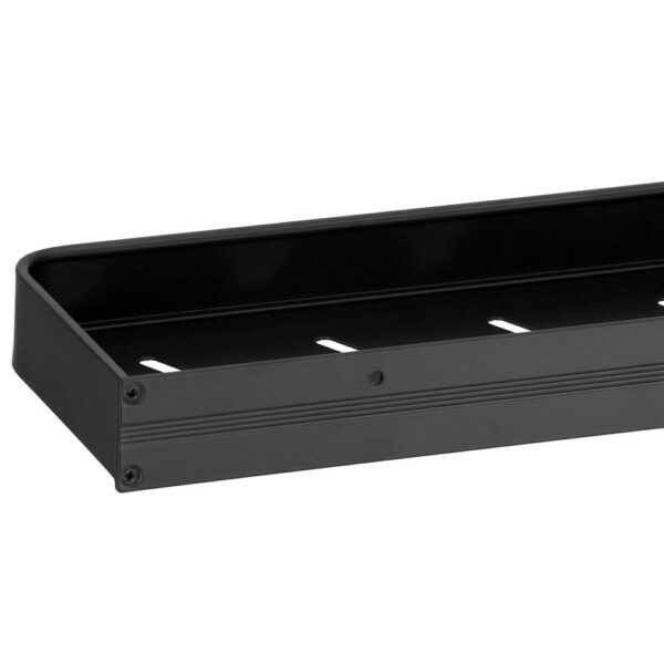 Fürdőszobapolc 2 falra szerelhető rendszerrel, alumínium, 50x12x4cm, fekete - Image 15