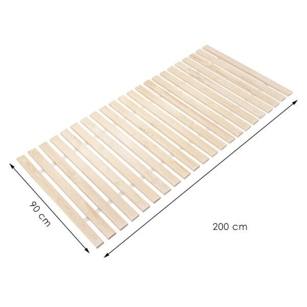 Somiera de pat cu sipci din lemn de pin si molid Premium, 23 benzi, 90x200cm - Image 14