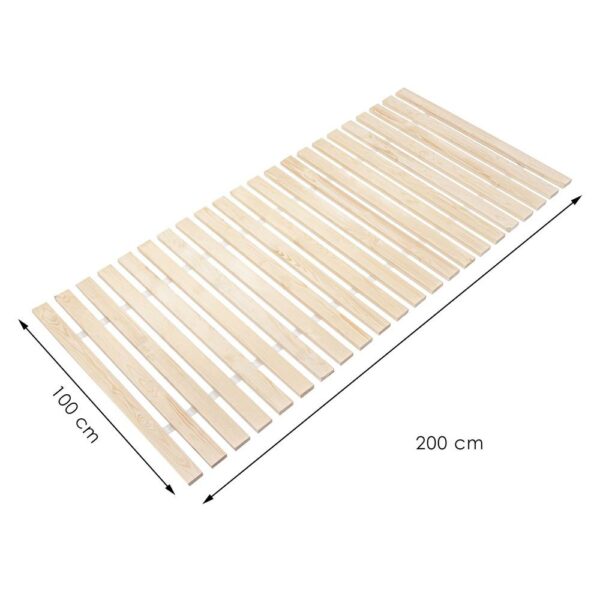 Somiera de pat cu sipci din lemn de pin si molid Premium, 23 benzi, 100x200cm - Image 15