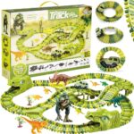 Circuit masinute Dinosaur Park, cu 240 de piese, pista configurabila