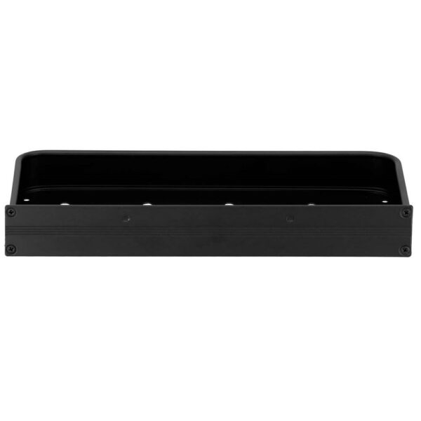 Raft de baie cu 2 sisteme instalare pe perete, aluminiu, 30x12x4cm, negru - Image 15