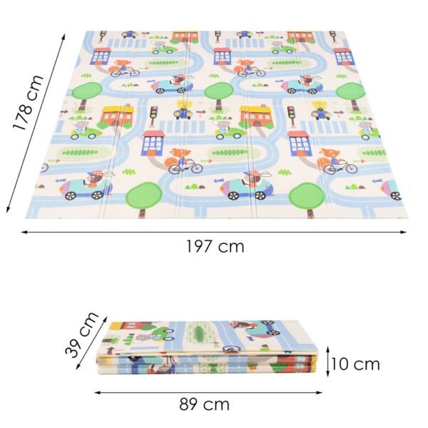 Covor pentru copii, din spuma moale XPE, non-alergic, 179×197 cm, multicolor - Image 16