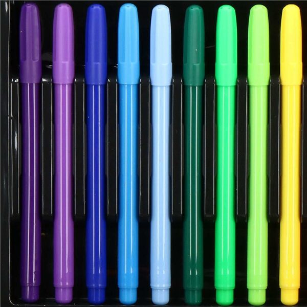 Set de pictura si desen pentru copii, 130 de piese, trusa lemn - Image 17