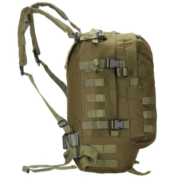 Katonai hátizsák túrázáshoz, vízálló, rekeszes, 35L, zöld - Image 16