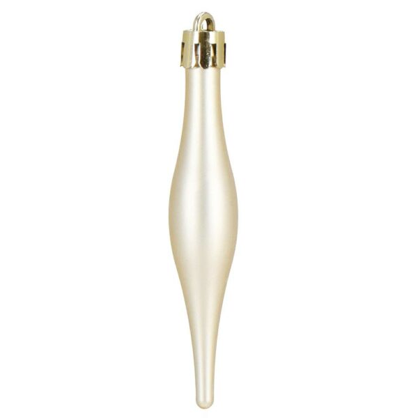 Set globuri si decoratiuni de Craciun, 70 piese, diverse dimensiuni, auriu si crem - Image 17