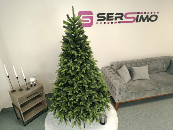 Műfenyő Christmas Deluxe by Sersimo, Carpati zöld csúcsú, 2D+3D, 210 cm - Image 9