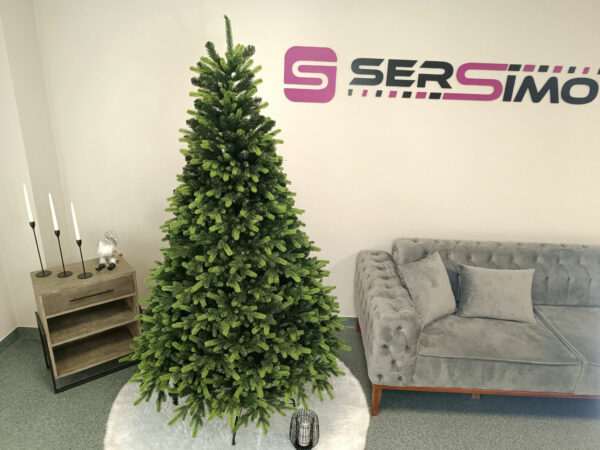 Műfenyő Christmas Deluxe by Sersimo, Carpati zöld csúcsú, 2D+3D, 210 cm - Image 6