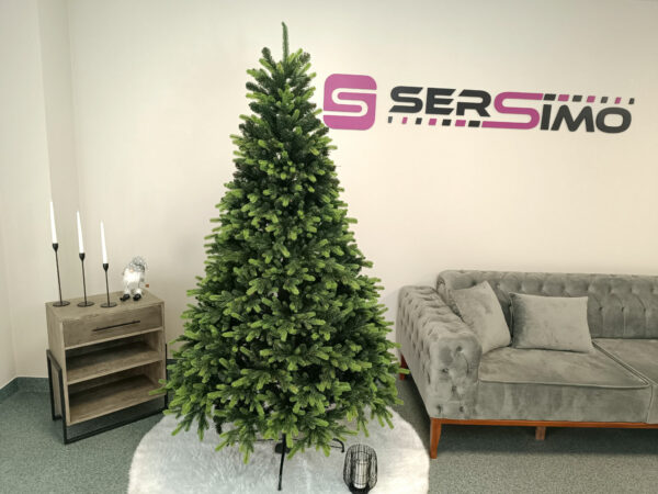 Műfenyő Christmas Deluxe by Sersimo, Carpati zöld csúcsú, 2D+3D, 210 cm - Image 11