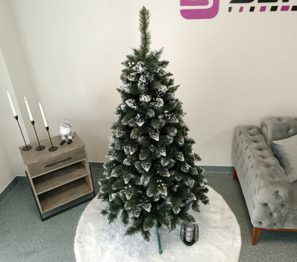 RESIGILAT: Brad artificial Christmas Deluxe by Sersimo, Crystal nins cu merisoare, 2D, 180cm - Image 10