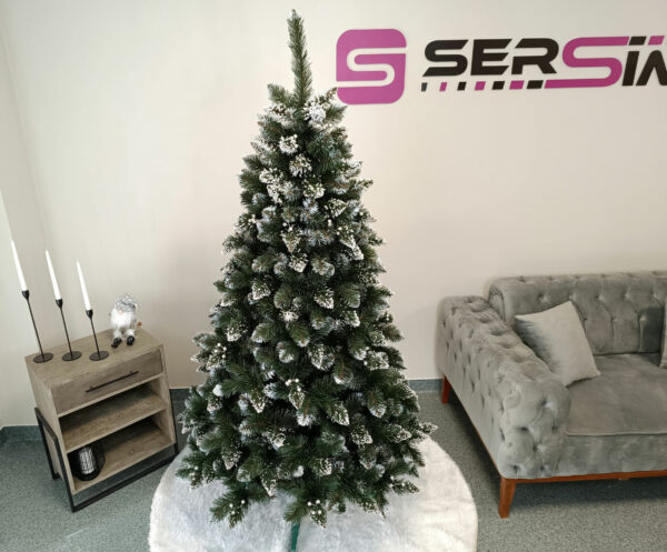 Műfenyő Christmas Deluxe by Sersimo, Crystal havas áfonyás, 2D, 200 cm - Image 5