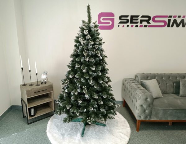 Műfenyő Christmas Deluxe by Sersimo, Crystal havas áfonyás, 2D, 200 cm - Image 3