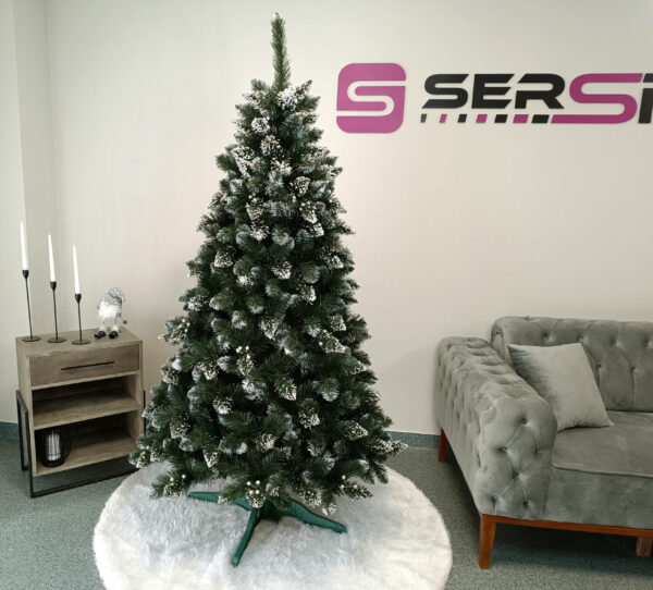 Műfenyő Christmas Deluxe by Sersimo, Crystal havas áfonyás, 2D, 200 cm - Image 10