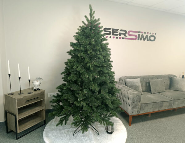 Műfenyő Christmas Deluxe by Sersimo, Kovalivska zöld, 3D, 210 cm - Image 23