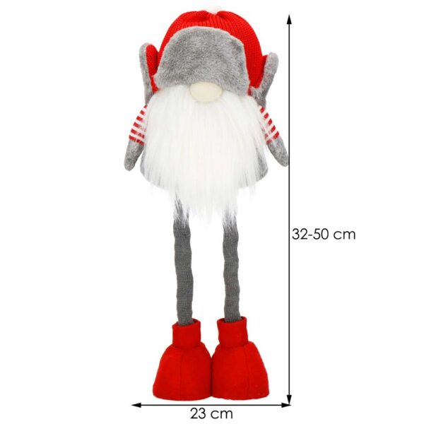 Figurina Craciun, Spiridus, picioare telescopice, inaltime extensibila 32-50cm - Image 17