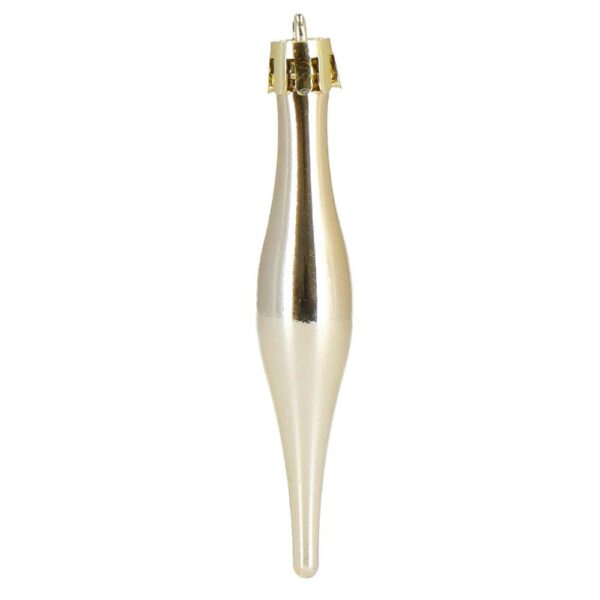 Set globuri si decoratiuni de Craciun, 70 piese, diverse dimensiuni, auriu si crem - Image 18