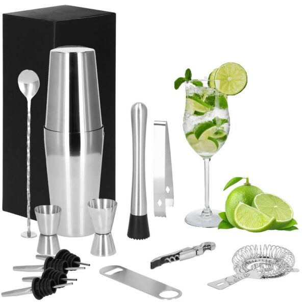 Cocktail Shaker készlet pultosoknak 750 ml, KI16, 14 darab - Image 3