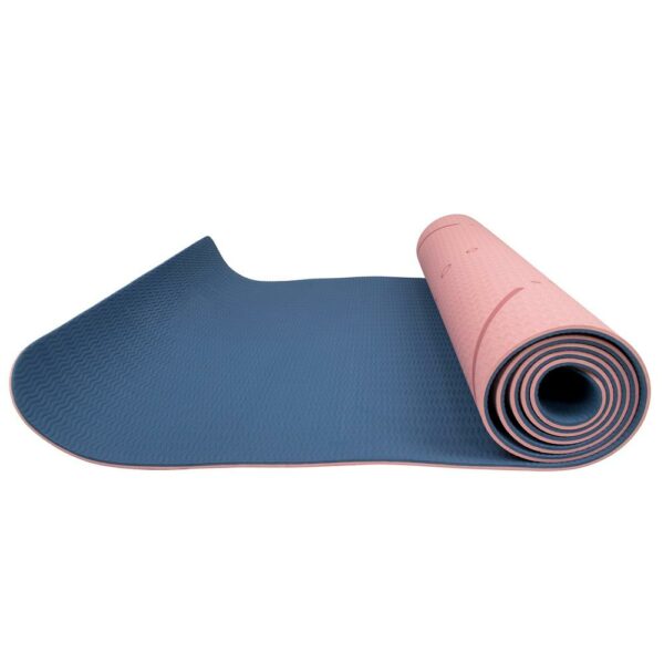 Saltea pentru antrenament, yoga, fitness, aerobic, pilates, exercitii la sol, 183x61cm, roz - Image 5