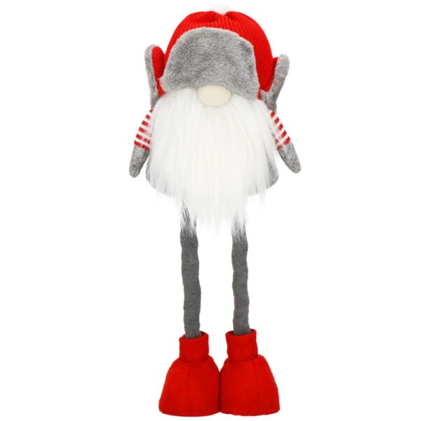 Figurina Craciun, Spiridus, picioare telescopice, inaltime extensibila 32-50cm - Image 3