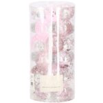 Inedit karácsonyi gömbszett, 24 darab, 5 cm, átlátszó és halvány rózsaszín