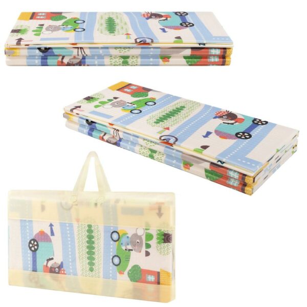 Covor pentru copii, din spuma moale XPE, non-alergic, 179×197 cm, multicolor - Image 3